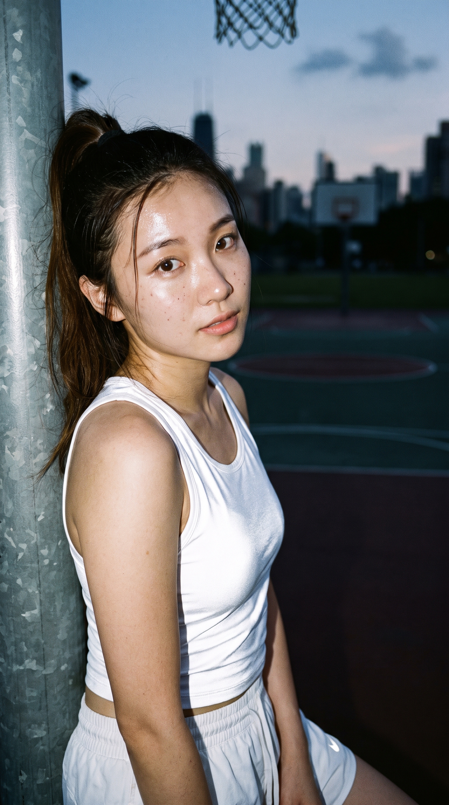 胶片直闪球场少女